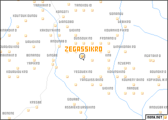 map of Zégassikro