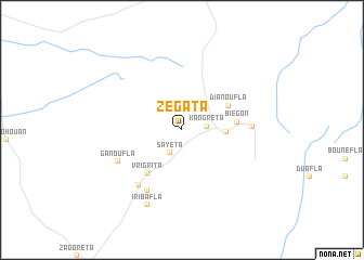 map of Zégata