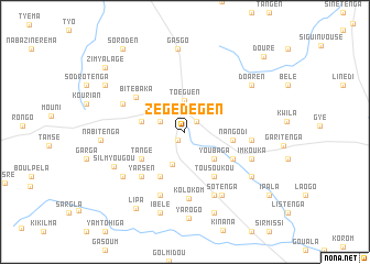 map of Zégédégen