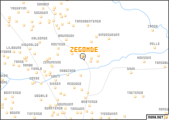 map of Zégomdé
