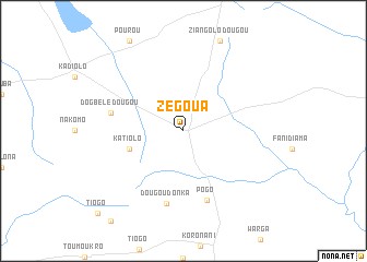 map of Zégoua