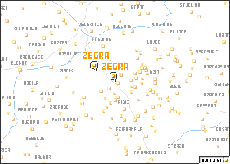 map of Žegra