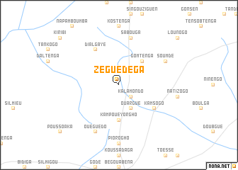 map of Zéguédéga