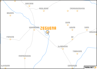 map of Zéguéna