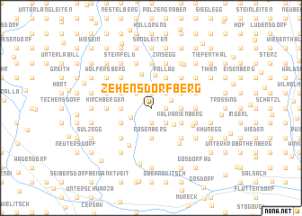 map of Zehensdorfberg