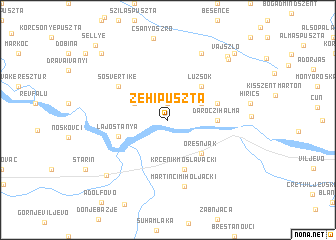 map of Zehipuszta