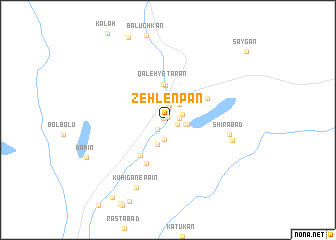 map of Zehlenpān