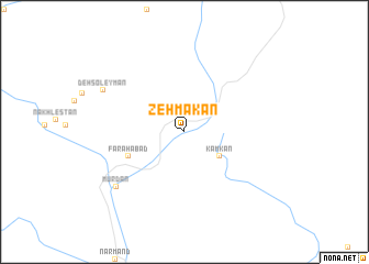 map of Zehmakān