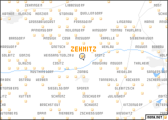 map of Zehmitz