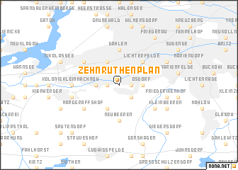 map of Zehnruthenplan