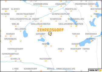 map of Zehrensdorf