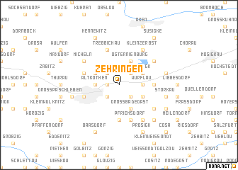 map of Zehringen