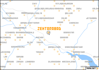 map of Zehtarābād