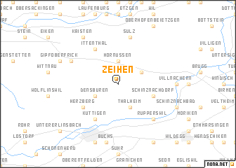 map of Zeihen