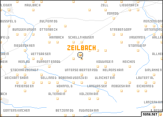 map of Zeilbach