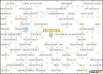 map of Zeinried