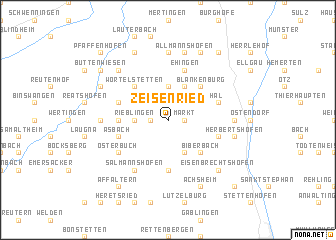 map of Zeisenried