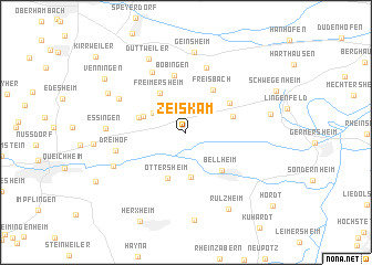 map of Zeiskam