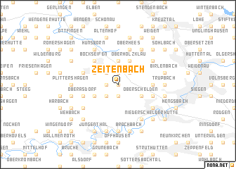 map of Zeitenbach