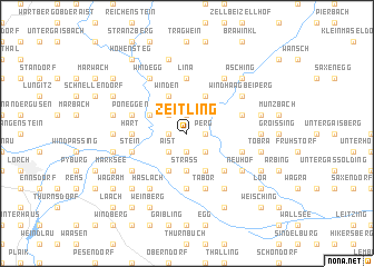 map of Zeitling