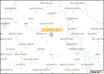 map of Zékánkert