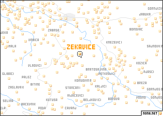 map of Zekavice