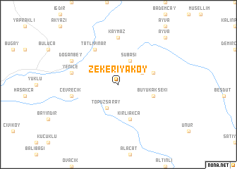 map of Zekeriyaköy