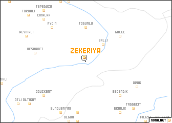 map of Zekeriya