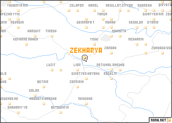 map of Zekharya