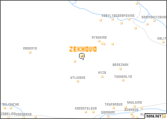 map of Zekhovo