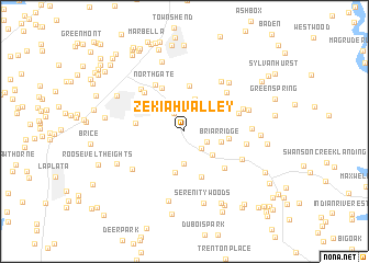 map of Zekiah Valley