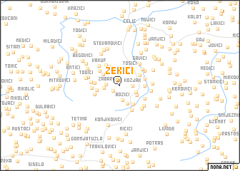 map of Zekići