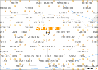 map of Żelazna Nowa