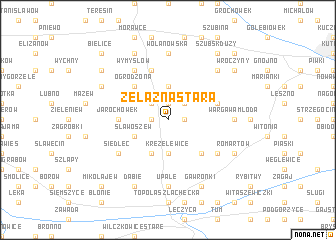 map of Żelazna Stara