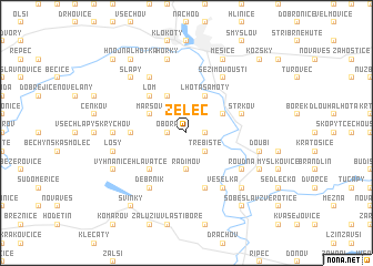 map of Želeč