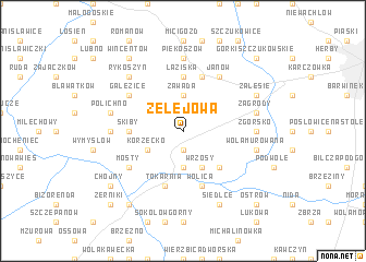map of Zelejowa