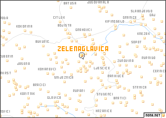 map of Zelena Glavica