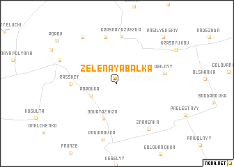 map of Zelënaya Balka