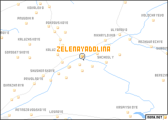 map of Zelënaya Dolina