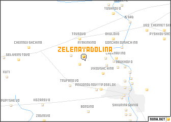 map of Zelënaya Dolina