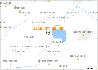 map of Zelënaya Dolina