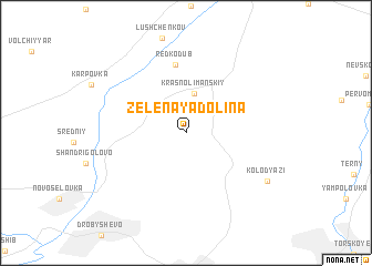 map of Zelenaya Dolina