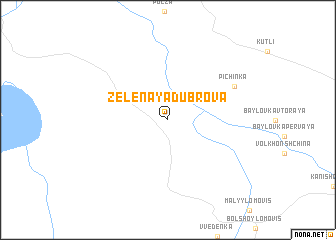 map of Zelënaya Dubrova
