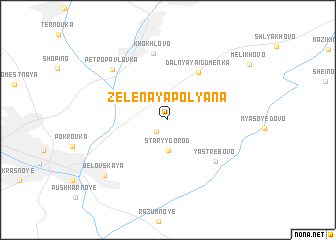 map of Zelënaya Polyana