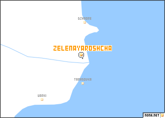 map of Zelënaya Roshcha