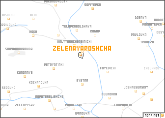 map of Zelënaya Roshcha