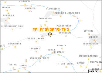 map of Zelënaya Roshcha