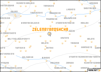 map of Zelënaya Roshcha