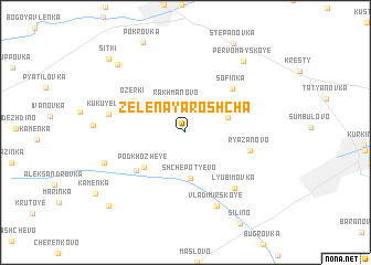 map of Zelënaya Roshcha