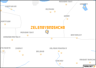 map of Zelënaya Roshcha